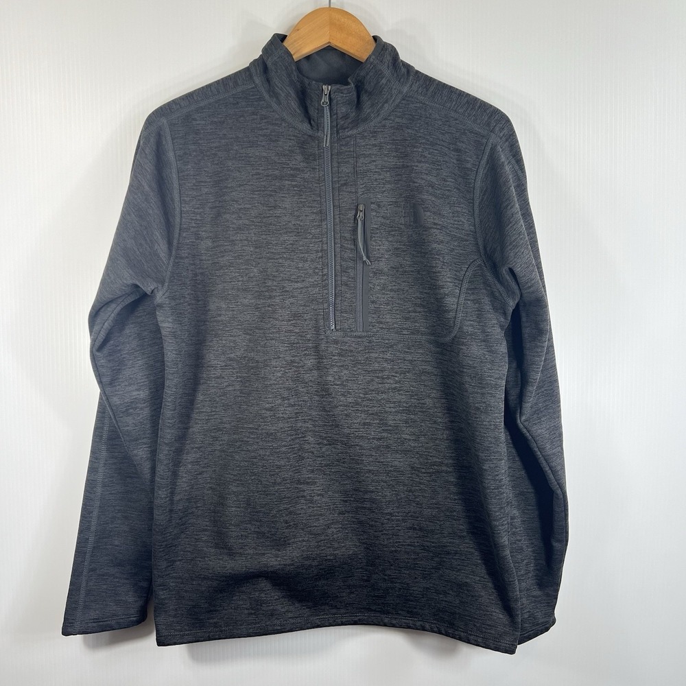 The North Face Canyonlands 1/2-Zip Pullover Fleece Sweater Men's Sz Medium Gray